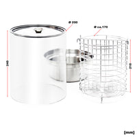 Macchina cuoci wurstel 450 Watt Contenitore per cottura a vapore Hot dog Scalda Panini