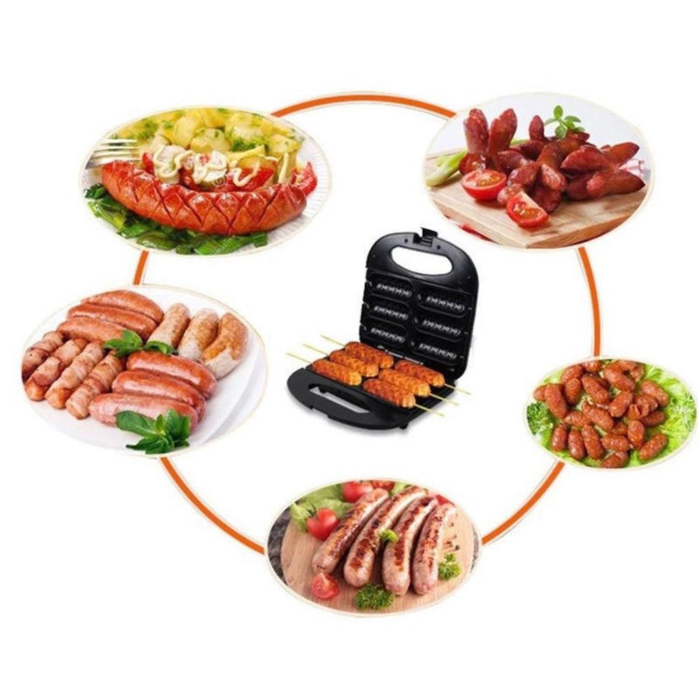 Trade Shop - Piastra Elettrica Antiaderente Multifunzione 750w Calore Uniforme Per Corn Dog Hot Dog -