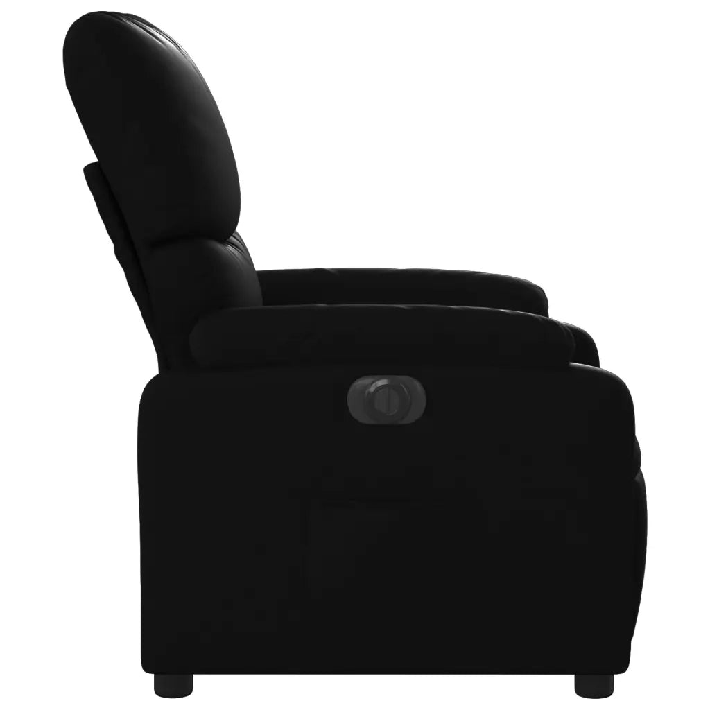 Divano Sedia-Poltrona Reclinabile Elettrica Nera in Similpelle 910147