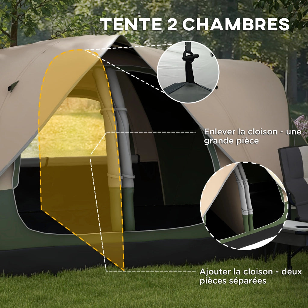 Tenda da campeggio familiare 6-8 persone ¨C zephmum ¨C impermeabile ventilata facile montaggio