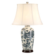 Lampada Da Scrivania Contemporanea Blue Traditional Porcellana Blu 1 Luce E27