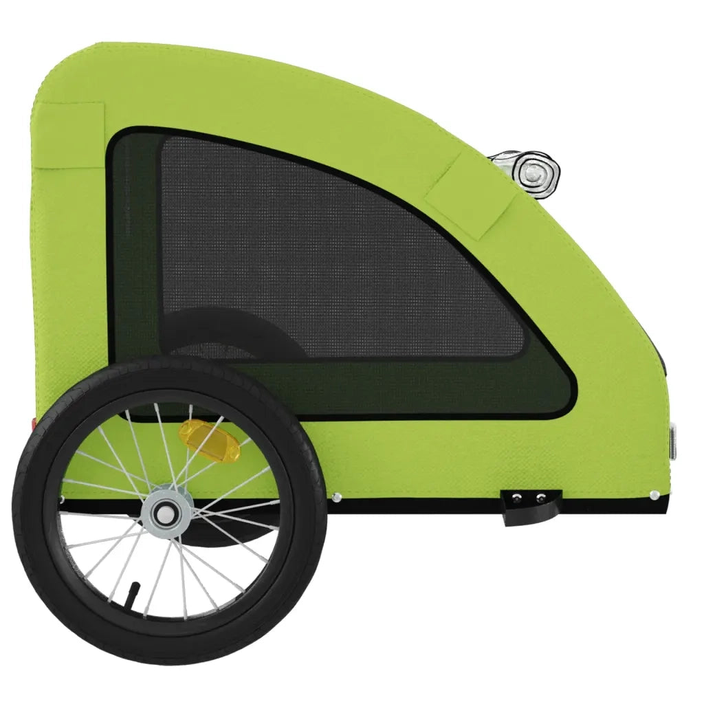 Rimorchio da Bici per Animali Verde Oxford e Ferro CFW5796350