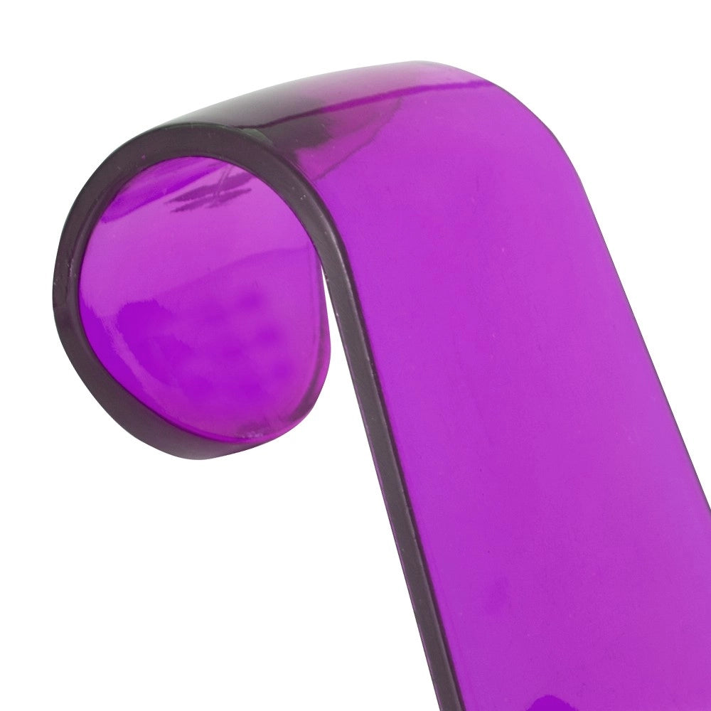 Appendiabiti per scaladasalviette con doppio gancio color fucsia.