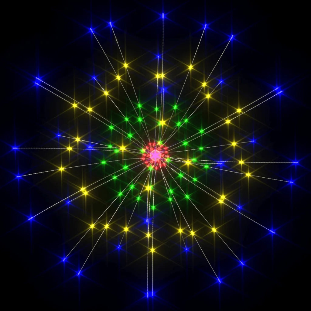 Luci di Natale Fuochi Artificio 4pz Multicolore 20cm 560 LED 328610
