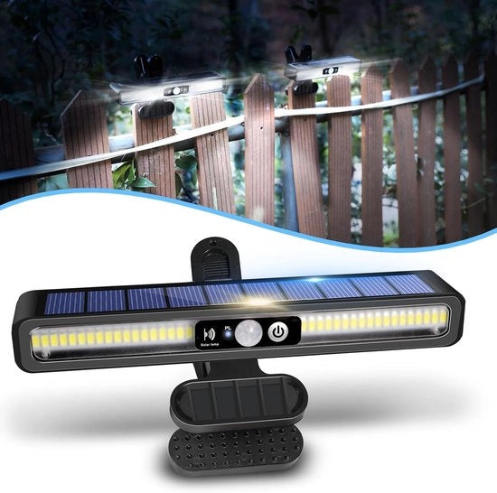 Lampada Solare con LED 36 – 6000K – Impermeabile – Portatile per Giardino, Garage & Campeggio