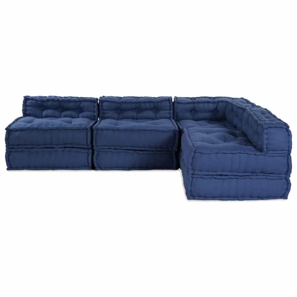 vidaXL Cuscino 4 pcs Blu 70 x 70 x 54 cm Poliestere
