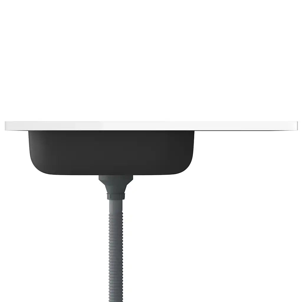 Lavello da Cucina-Lavandino-Lavabo con Scarico Argento 800x500x155 in Acciaio