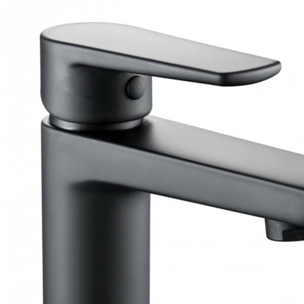 Miscelatore rubinetto africa per lavabo in ottone colore nero con piletta *** confezione 1