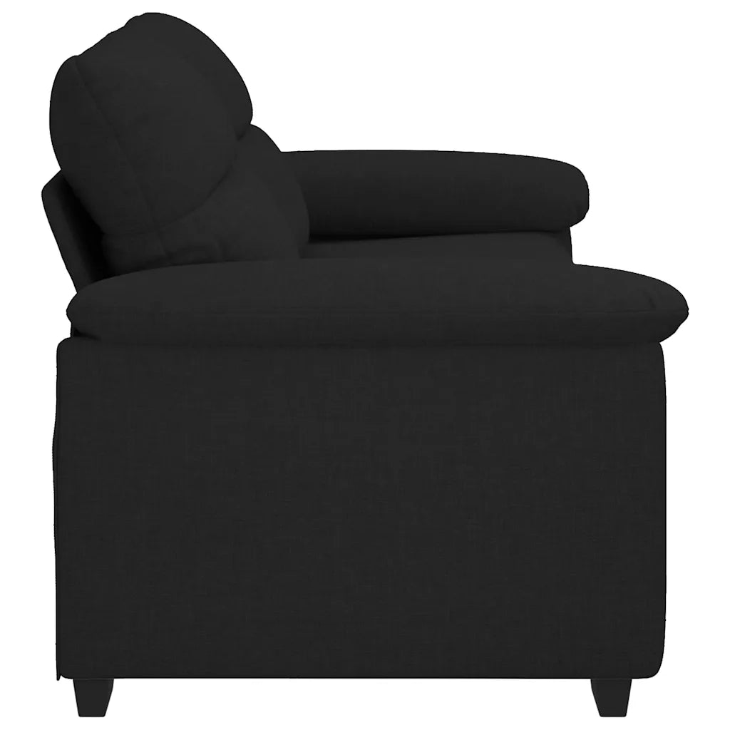 Divano a 2 Posti Nero 180x81x84 cm in Tessuto 4105309