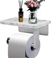 Sostegno in acciaio inossidabile per carta igienica con ripiano di stoccaggio per cucina, bagno e lavanderia - 67 * 39 pollici