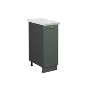 Armadio cucina dispensa alto Fame-Line Verde-oro rustico/Antracite 30 cm, PL Marmo Vicco