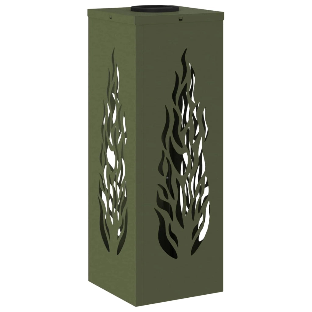 Faro LED solare per sentieri 2 pz Verde oliva CFW8853999
