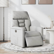 Poltrona Elettrica Reclinabile Grigio Nuvola in Tessuto 3303021