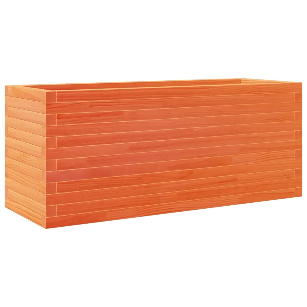Fioriera Giardino-Vaso da Esterno-Contenitore per Piante 110x40x45,5cm Legno Massello Pino