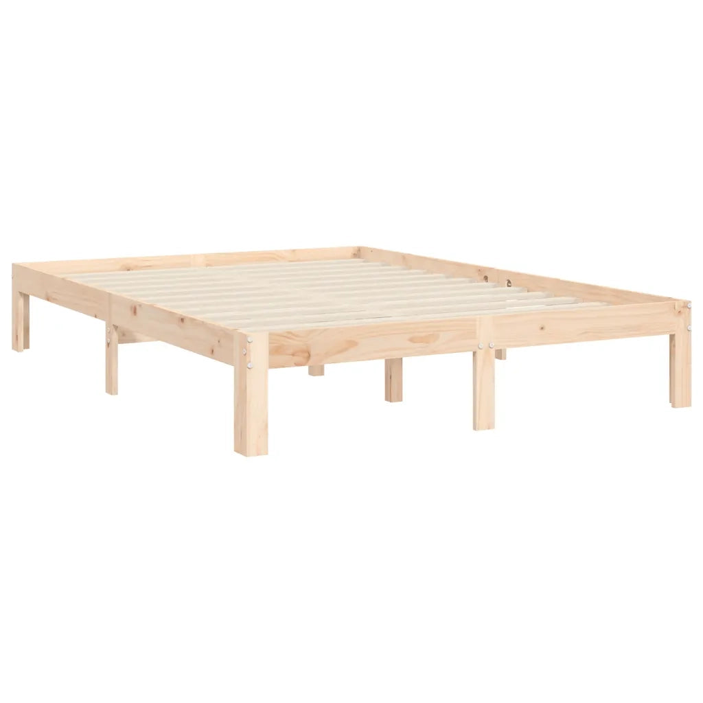 Letto senza Materasso 140x190 cm in Legno Massello di Pino 3193576