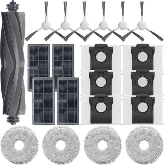 Accessori per aspirapolvere robot Dreame X30 S30 - set di sostituzione per 21 pezzi, composto da: testa di aspirazione, spazzola, sacchetto di polvere.