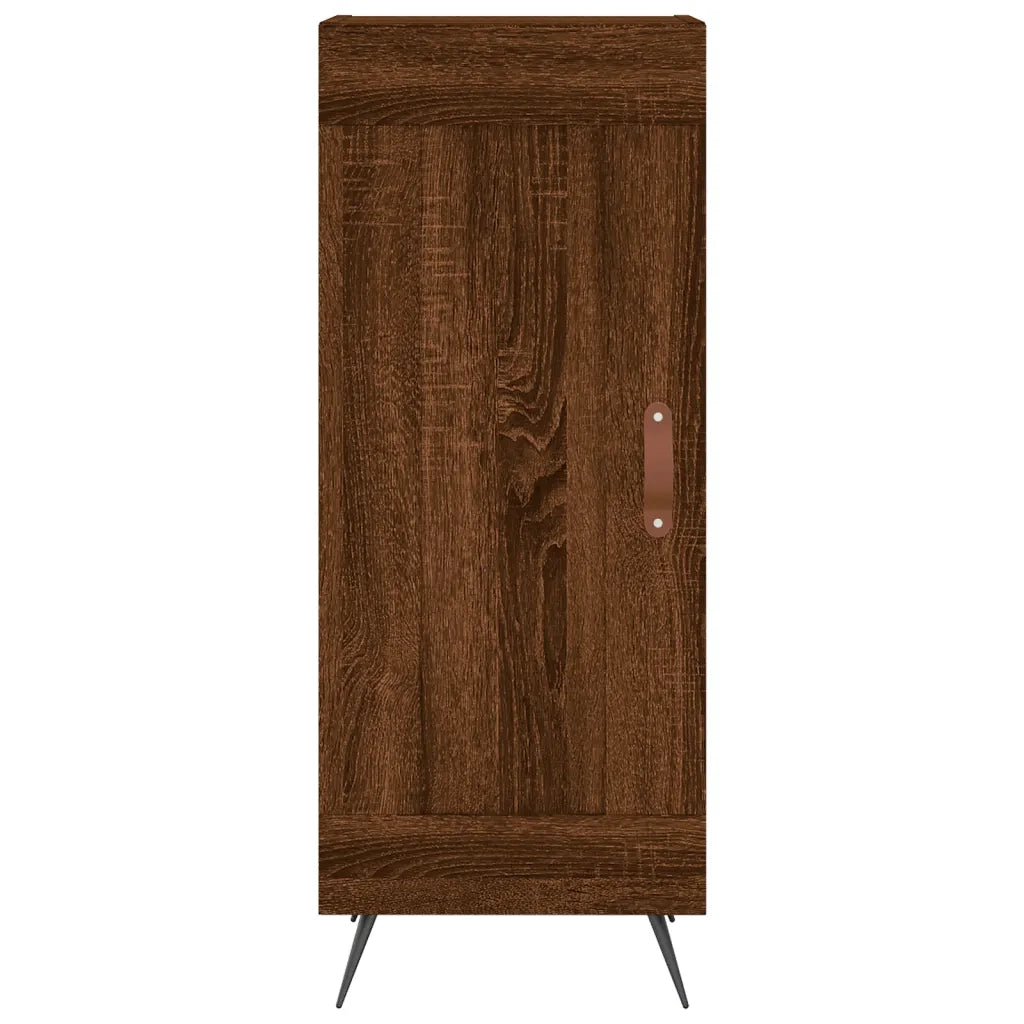 Credenza Rovere Marrone 34,5x34x90 cm in Legno Multistrato 830419