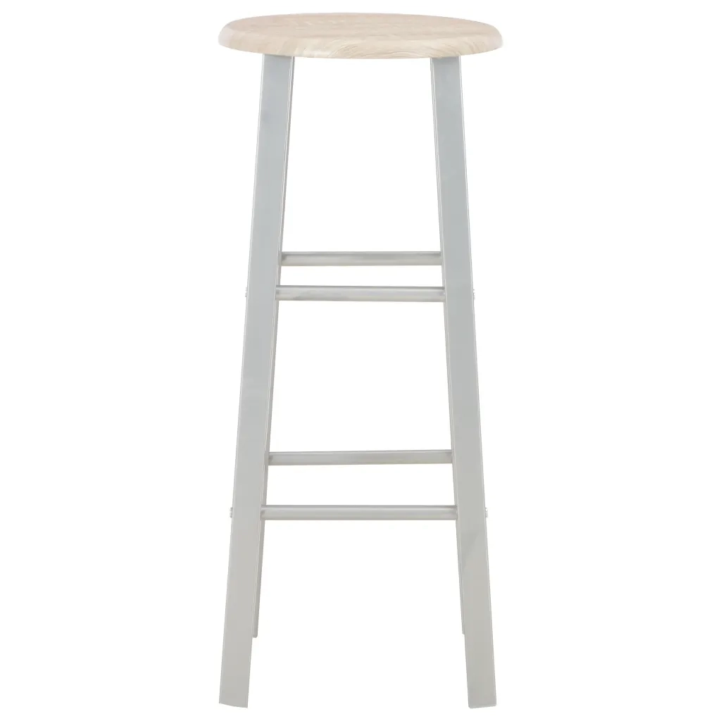 Set da Bar 3 pz in Legno e Acciaio 284398