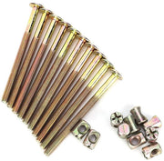 Viti per legno 80 mm - Viti a espansione - Viti a gomma - Connettori di fissaggio - Unione in legno - Acciaio inossidabile - Duraturo e resistente all'ossidazione - Viti di fissaggio per legno