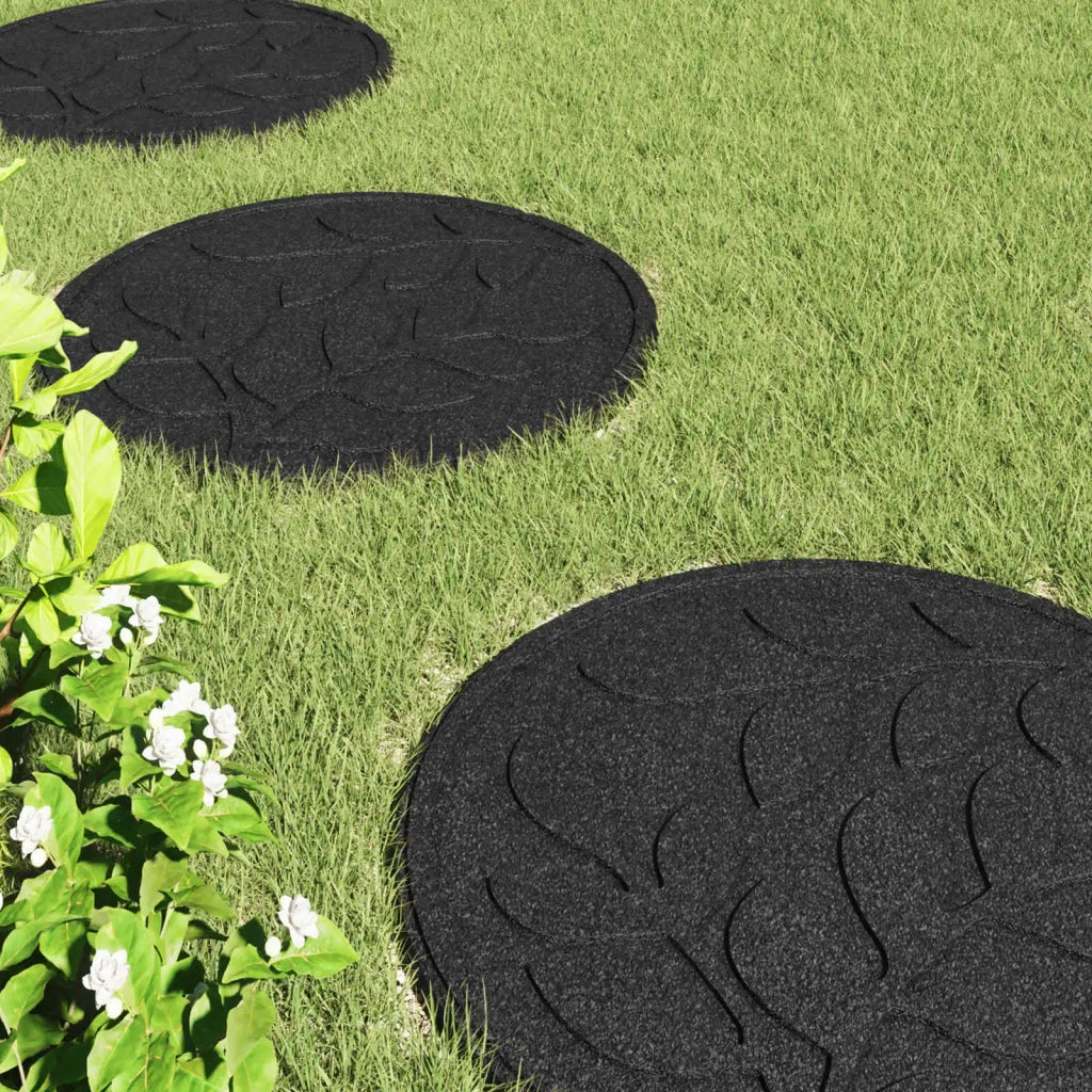 Pietra da Passo 6 pz Nero ? 44 x 2 cm Gomma CFW6281283