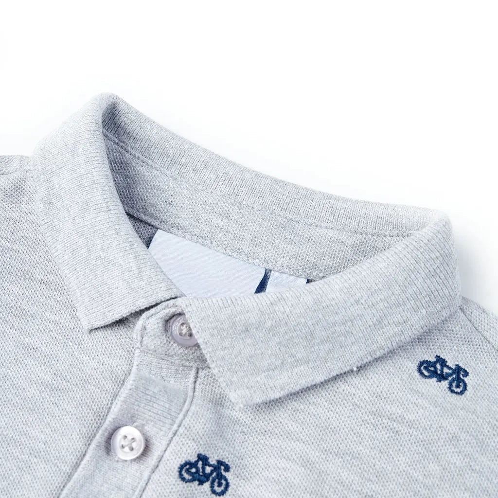 Polo per Bambini Grigio MÃ©lange 116cod mxl 110743