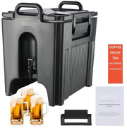 Macchina per bibite - Distributore automatico - 37,6L, LDPE Fonte di acqua calda e fredda - Grande distributore automatico con rubinetto per caffè, latte freddo, acqua, succo - Canale isolato