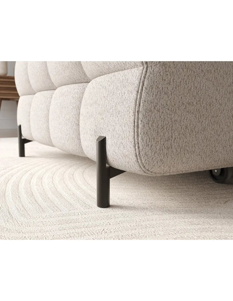Divano angolare sinistro convertibile Beige dallo stile contemporaneo 285x99x181cm FILTRO