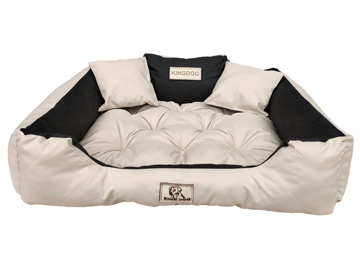 AIO FACTORY 130x105 cm KINGDOG Cuccia per cani impermeabile personalizzabile Beige