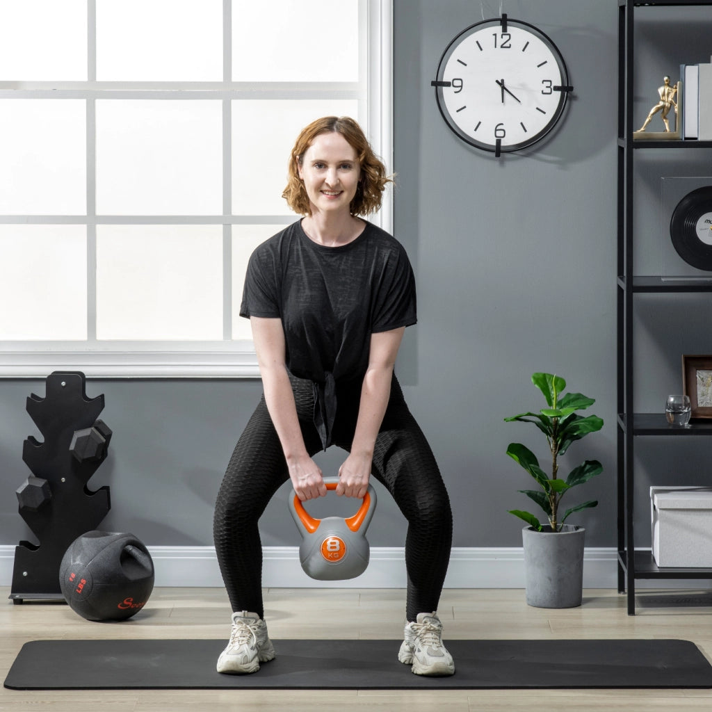 Kettlebell 8 kg ¨C zephmum ¨C arancione 20x14x24 cm