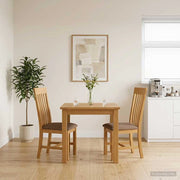 Sedia da pranzo 2 pz Legno di Quercia Massello Grigio 42039161
