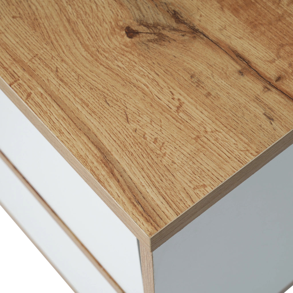Mobile TV 175x37x51 cm; ampio spazio contenitivo; MDF bianco