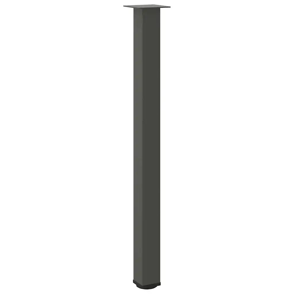 Gambe per tavolo da bar 4 pz Antracite 110-112 cm Acciaio 4012482