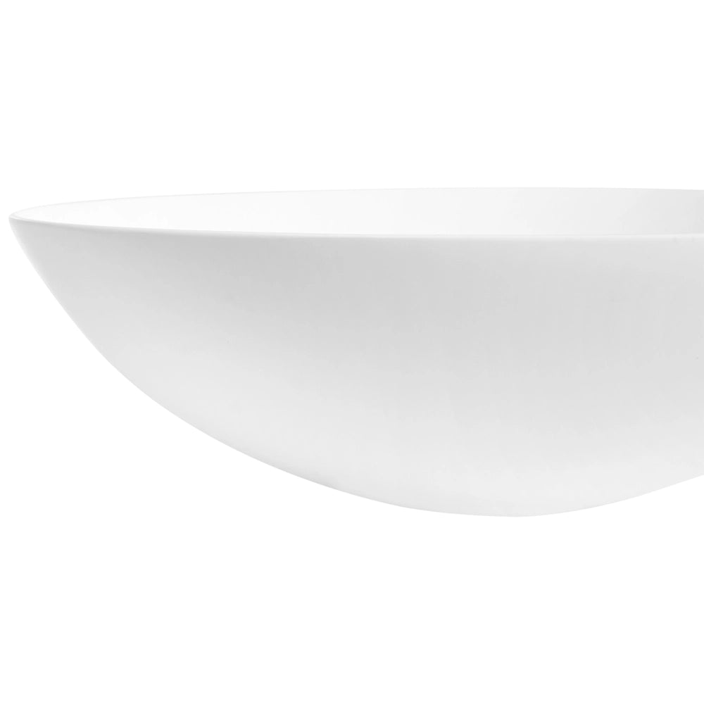 Lavabo da appoggio in superficie solida, ovale, da appoggio, bianco raffinato elegante