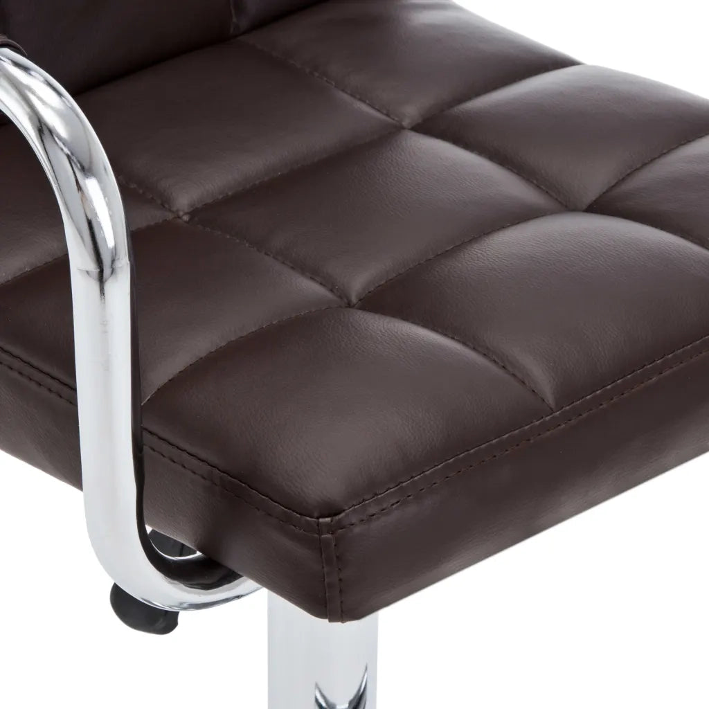 Sgabelli da Bar 2 pz Marroni in Similpelle  cod mxl 70352