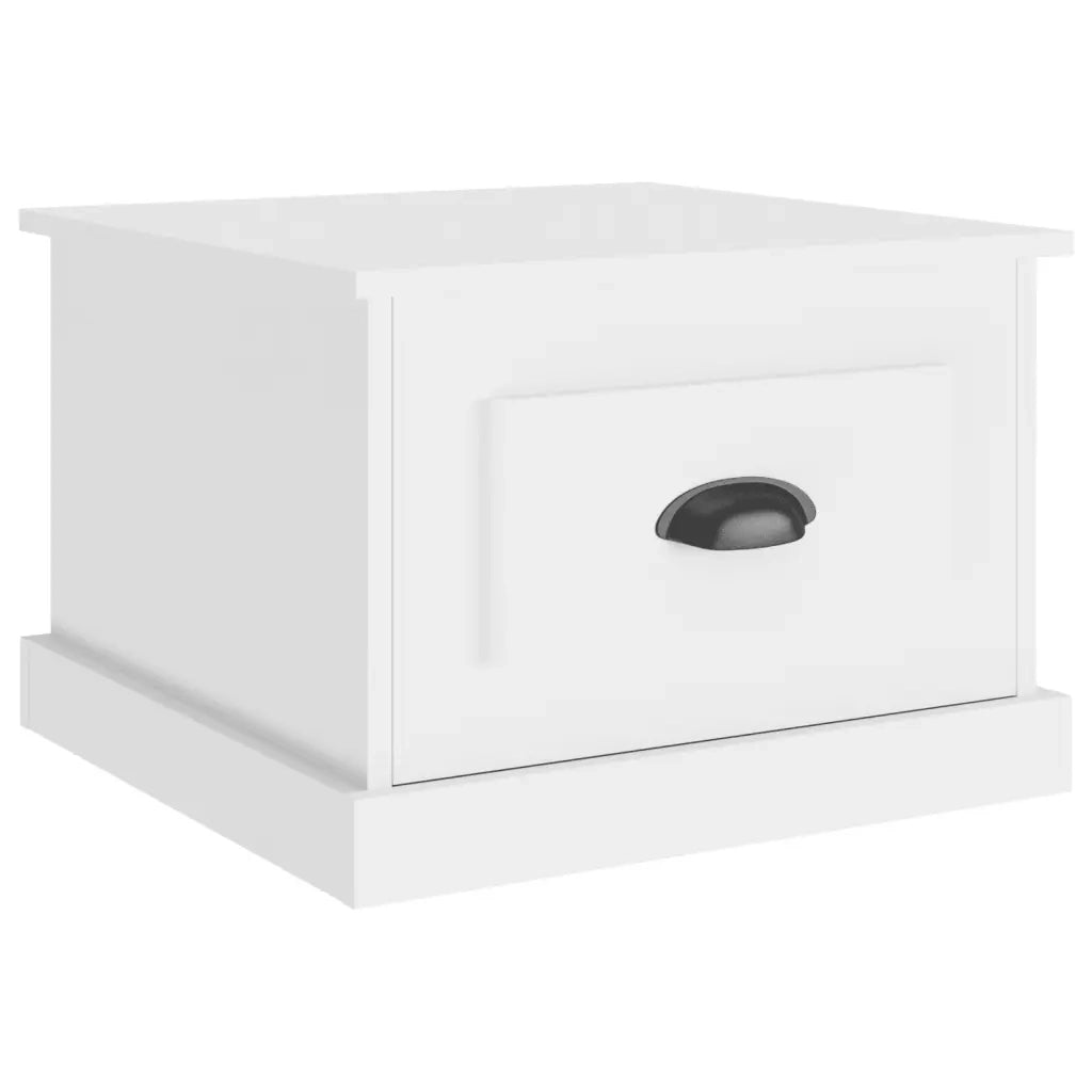 Tavolino da Salotto Bianco 50x50x35 cm in Legno Multistrato 816248
