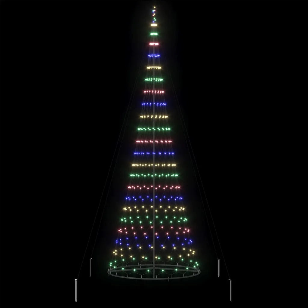 Albero di Natale LED con 455 LED Multicolore 399 cm Metallo