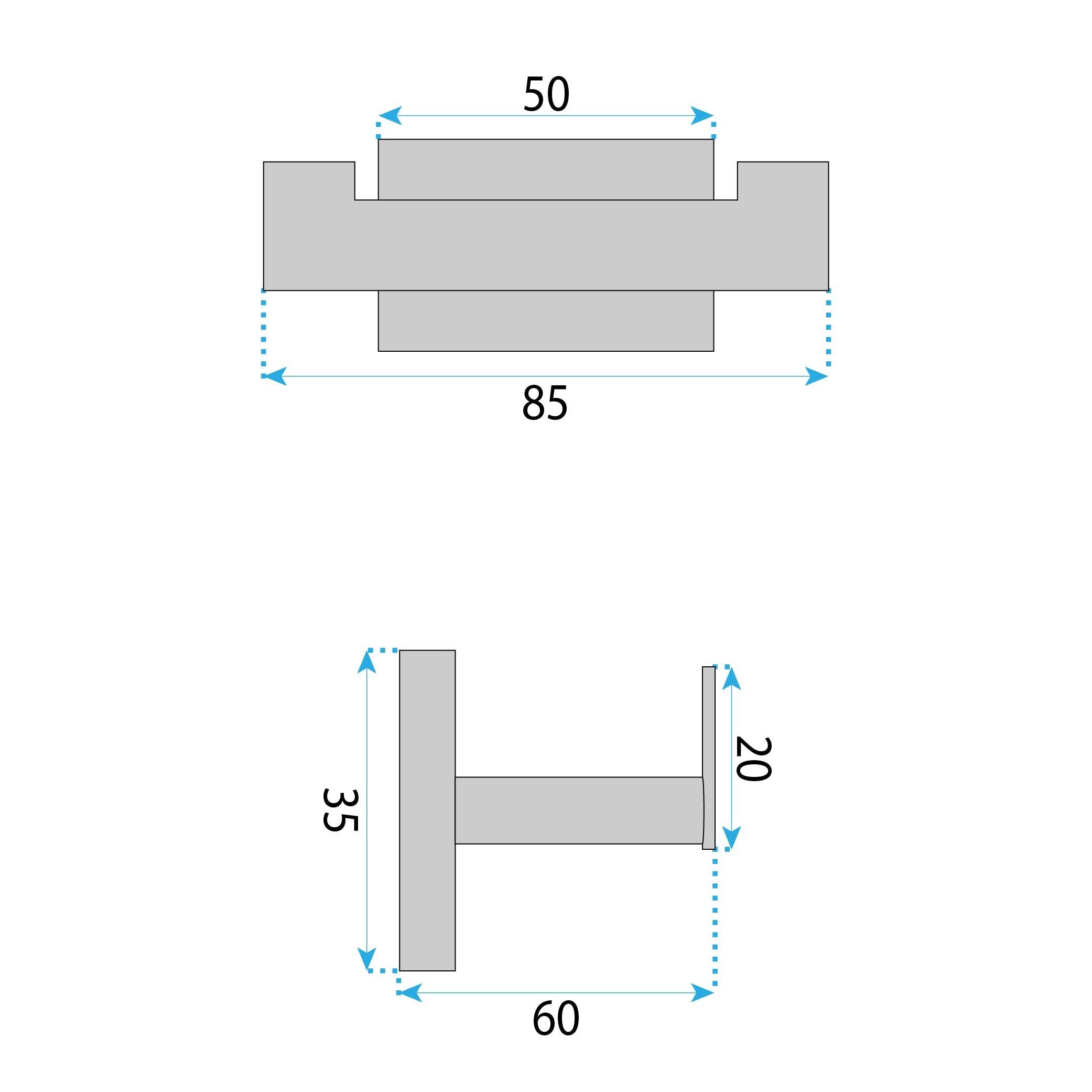 Portasciugamano Da Bagno Oste 205 Brush Gold