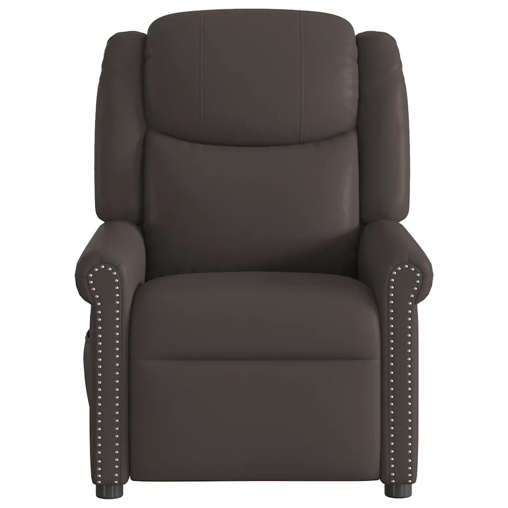 Poltrona Reclinabile Marrone lucido Similpelle 4015677
