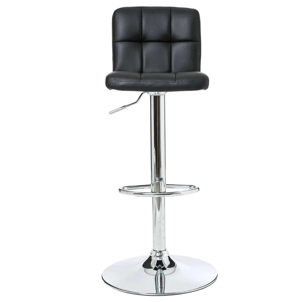 SGABELLO DELEK H93CM IN ECOPELLE NERA