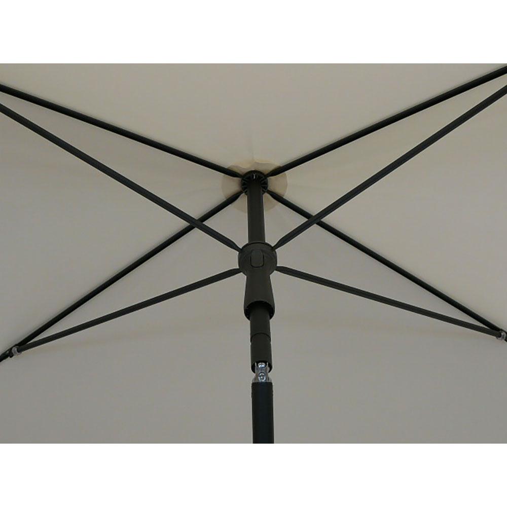 Ombrellone da Giardino 210x130 cm Palo Ø27 mm in Acciaio Maffei Novara Ecru