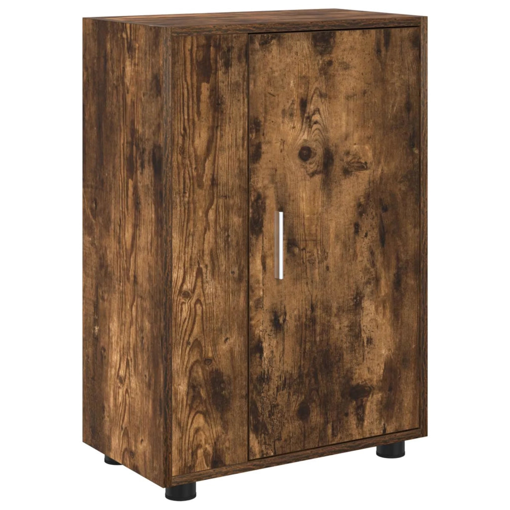 Set mobile TV 4 pz | Armadietto TV | Mobile Porta TV Rovo affumicato Legno multistrato
