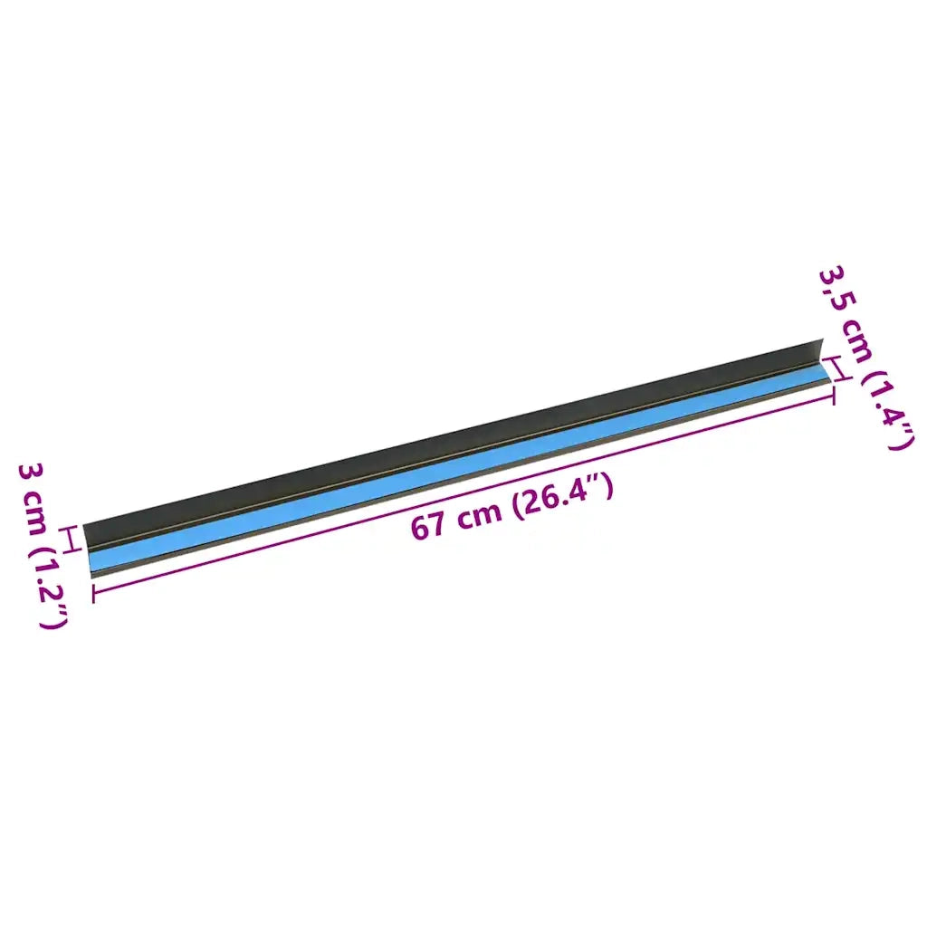 vidaXL Paragradini 30 pcs Champagne 67 cm Alluminio