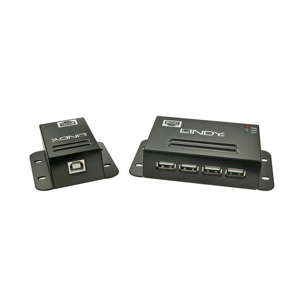 Lindy 42681 moltiplicatore di rete ricevitore e trasmettitore di rete nero