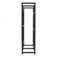 Toboli Scaffale in acciaio a ripiani per 6 casse di bevande, porta casse d'acqua 91x31x116cm, 20 kg/piano