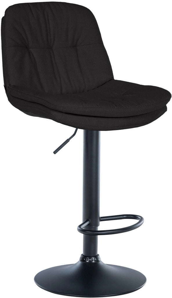 Barhocker Laurel Stoff schwarz