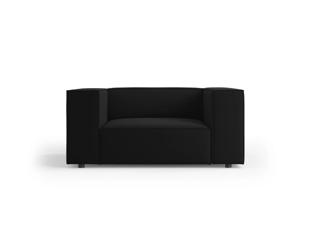 Cosmopolitan Design - Poltrona "Arendal" in velluto nero 
