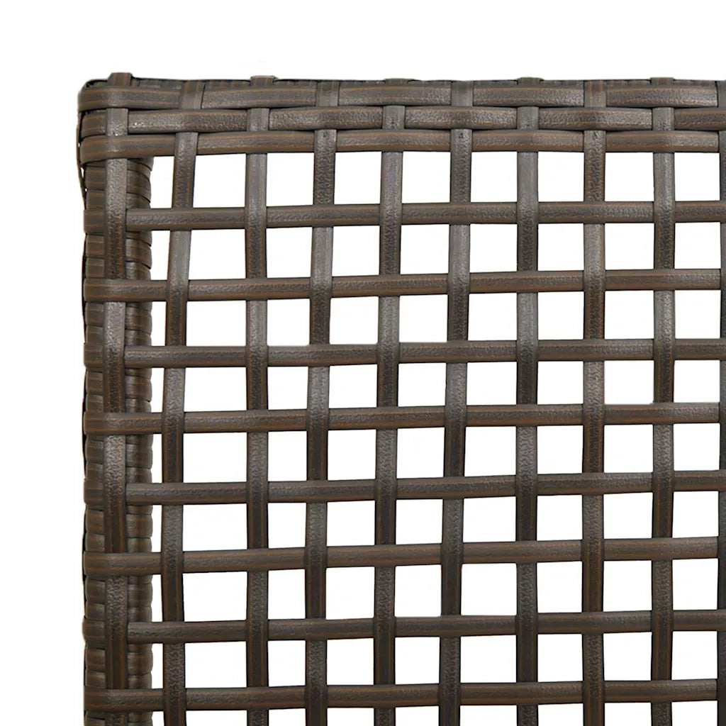 Sedia da Giardino 2 pz | Sedie da Esterno Marrone 55 x 53 x 85 cm polyrattan