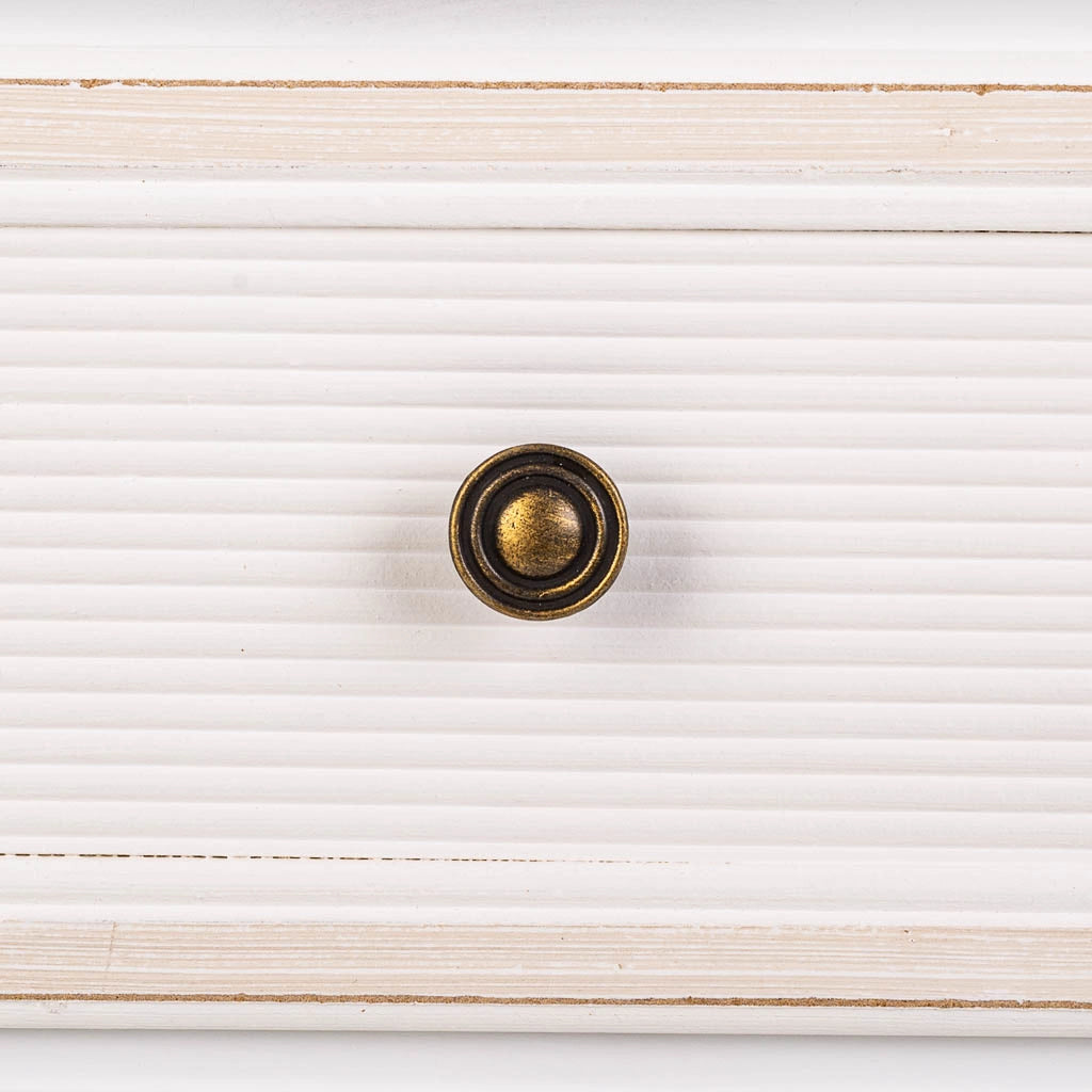 Cassettiera in legno bianco 31x26x60h