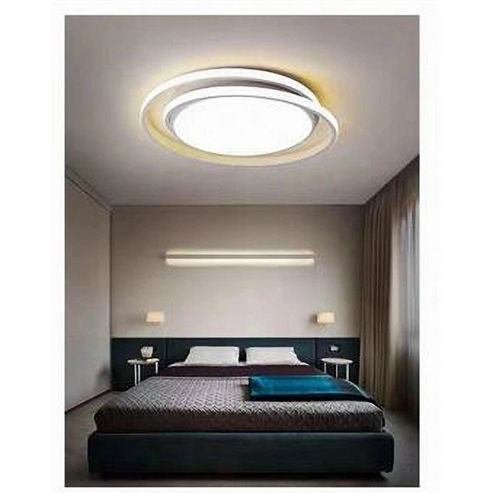 Trade Shop - Plafoniera Led Soffitto Cerchio 60 W Circolare Bianco Moderno Luce Fredda 50163 -