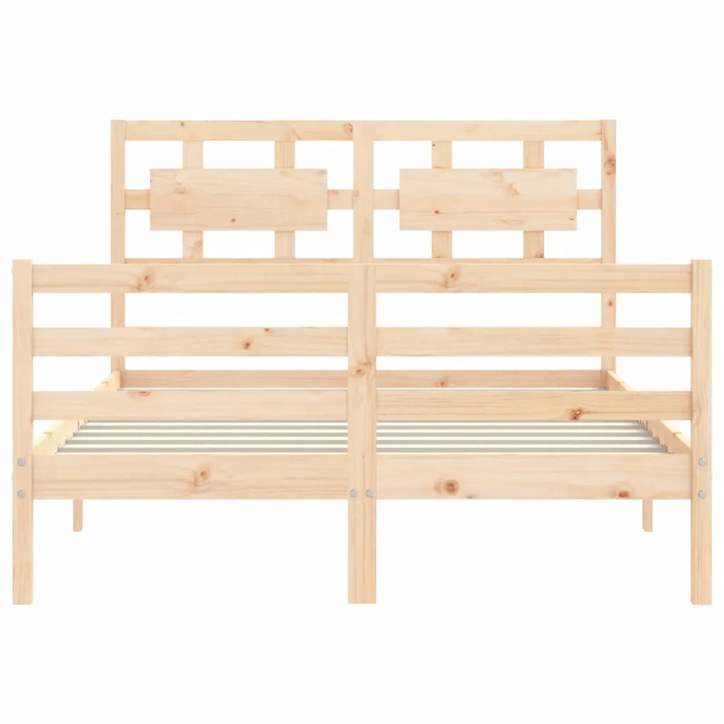 Giroletto con Testiera Small Double-Struttura Letto in Legno Massello 974468